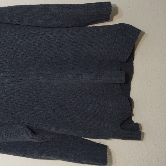 USED EDDIE BAUER Rest and Repeat Funnel Neck Sweater SIZE M COLOR GRAY GREEN - Picture 4 of 10